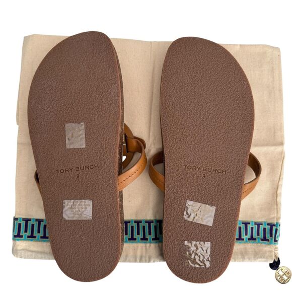 Tory Burch | Shoes | Tory Burch Womens Miller Caramel  Tory Burch Miller Cloud Shearling Sandals Womens Size 9M Brown Leather Thong